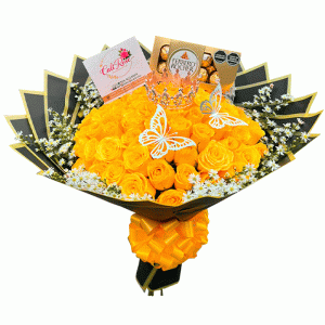 Buchon-de-Rosas-Amarillas-con-Mariposas