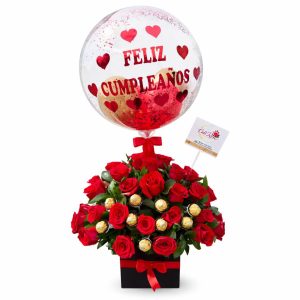 Ramo de rosas Rojas Feliz Cumpleaños