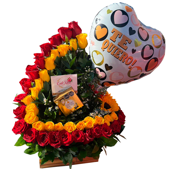 Ramo-de-rosas-rojas-y-amarillas-Para-mi-novia